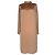 Vestido midi de cuello cisne Chloé en seda beige