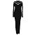 Alexander Wang Plissiertes Maxikleid mit langen Ärmeln aus schwarzem Polyester