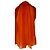 Dolce & Gabbana D&G Bluse mit V-Ausschnitt aus orangefarbenem Chiffon - Ansicht 3