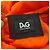 Dolce & Gabbana D&G Bluse mit V-Ausschnitt aus orangefarbenem Chiffon - Ansicht 4