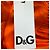 Dolce & Gabbana D&G Bluse mit V-Ausschnitt aus orangefarbenem Chiffon - Ansicht 5