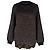 Dries Van Noten Jacquard-Pullover aus brauner Seide