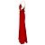 Stella Mc Cartney Vestido maxi halterneck con cinturón Stella Mccartney en rayón rojo Roja - vista 2