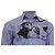 Camicia Prada a righe con stampa scimmia in cotone blu - vista 2