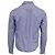 Camicia Prada a righe con stampa scimmia in cotone blu - vista 4