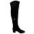 Botas altas de puntera almendrada Gianvito Rossi en ante negro