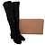Botas altas de puntera almendrada Gianvito Rossi en ante negro - vista 10