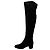 Botas altas de puntera almendrada Gianvito Rossi en ante negro - vista 5