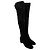 Botas altas de puntera almendrada Gianvito Rossi en ante negro - vista 6