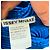 Issey Miyake strukturierte V-Ausschnitt-Bluse aus blauem Polyester - Ansicht 4