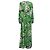 Abito maxi floreale Diane Von Furstenberg in seta multicolore Verde