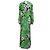 Abito maxi floreale Diane Von Furstenberg in seta multicolore Verde - vista 3