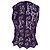 Top de renda sem mangas com decote em V Dolce & Gabbana em viscose violeta Roxo - vista 3