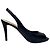 Sapatos slingback peep-toe Sergio Rossi em couro preto