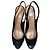 Sapatos slingback peep-toe Sergio Rossi em couro preto - vista 4