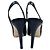 Sapatos slingback peep-toe Sergio Rossi em couro preto - vista 6