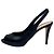 Sapatos slingback peep-toe Sergio Rossi em couro preto - vista 7