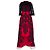 Abito con dettagli in pizzo Dolce & Gabbana in poliammide nero e rosso