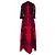 Abito con dettagli in pizzo Dolce & Gabbana in poliammide nero e rosso - vista 3