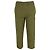 Pantalones cropped Marni con cintura elástica en algodón olive Verde Verde oliva