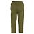 Pantalones cropped Marni con cintura elástica en algodón olive Verde Verde oliva - vista 3