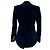 Balmain Gürtler-Blazer aus dunkelblauem Samt Marineblau - Ansicht 6