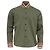 Camicia abbottonata Loewe in cotone olive Verde Verde oliva