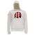 Moncler x Spiderman Popover Hoodie aus weißer Baumwolle Roh