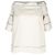 Top con hombros descubiertos bordado Michael Michael Kors en algodón blanco