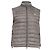 Moncler Steppweste mit Reißverschluss aus grauem Polyamid Python drucken