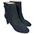 Botines de tacón alto Chloé con doble hebilla en ante negro - vista 4