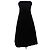 Vestido midi Staud Kennedy con espalda plisada en algodón negro