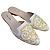 Mules ricamate Oscar De La Renta in rafia beige - vista 5