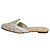 Mules ricamate Oscar De La Renta in rafia beige - vista 7