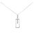 Autre Marque Collana in platino Pt900/Pt850 con diamanti Argento