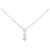 Autre Marque Collana con tre diamanti Pt900/Pt850 Argento