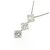 Autre Marque Collana con tre diamanti Pt900/Pt850 Argento - vista 3