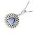 Autre Marque Collana in Pt900 Pt850 Zaffiro e Diamante Argento - vista 4
