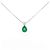 Autre Marque Collana in Smeraldo e Diamanti Pt900 Pt850 Verde