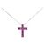 Autre Marque Collier en rubis Pt900 Pt850 Rouge
