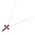 Autre Marque Collier en rubis Pt900 Pt850 Rouge - vue 2