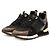 Louis Vuitton Run Away Line Leder-Sneaker Schwarz