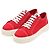 Sneakers in cotone Miu Miu Bianco Rosso
