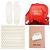 Sneakers in cotone Miu Miu Bianco Rosso - vista 10