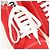Sneakers in cotone Miu Miu Bianco Rosso - vista 13