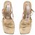 Sandro Riemchensandalen aus Leder Gold Größe 37 Golden - Ansicht 4