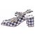 Carel Slingback a quadretti vichy blu - vista 2