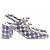 Carel Slingback a quadretti vichy blu - vista 6