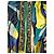 Emilio Pucci Maxikleid mit geometrischem Print Blau Beige Grün Gelb Dunkelblau - Ansicht 8