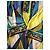 Emilio Pucci Maxikleid mit geometrischem Print Blau Beige Grün Gelb Dunkelblau - Ansicht 9